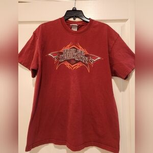Harley-Davidson Red Graphic Tee, Size L